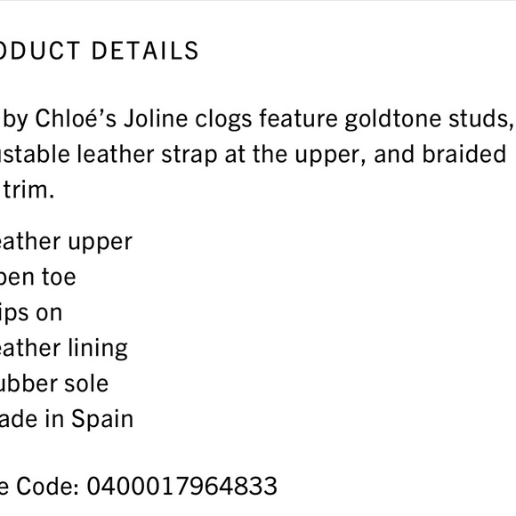 See by Chloe. Joline Buckle-Accented Leather Clogs (size 40) - Picture 13 of 13